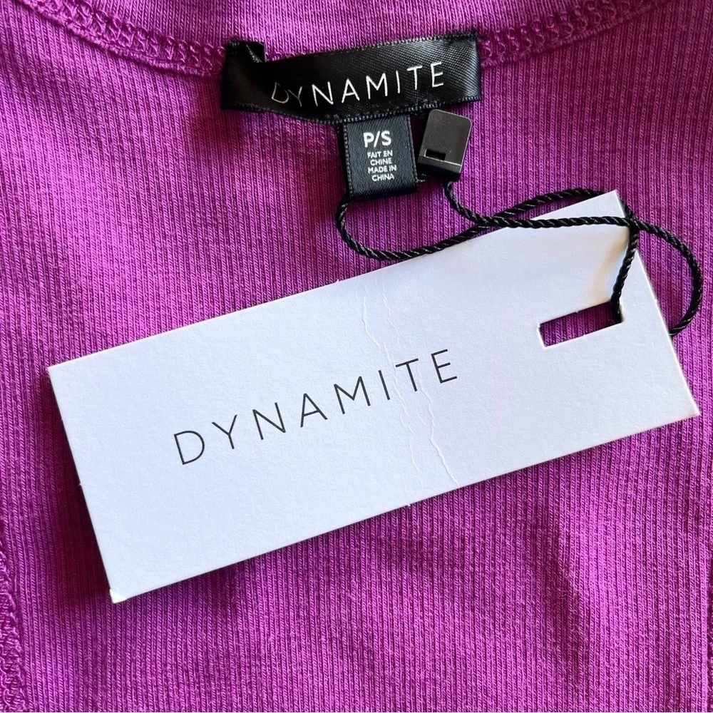 Dynamite Kenzie Bare Crop Basic Tank Size S - Picture 7 of 12